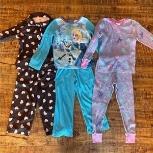 Kids Pyjama Set Featuring Frozen, Barbie and Hearts